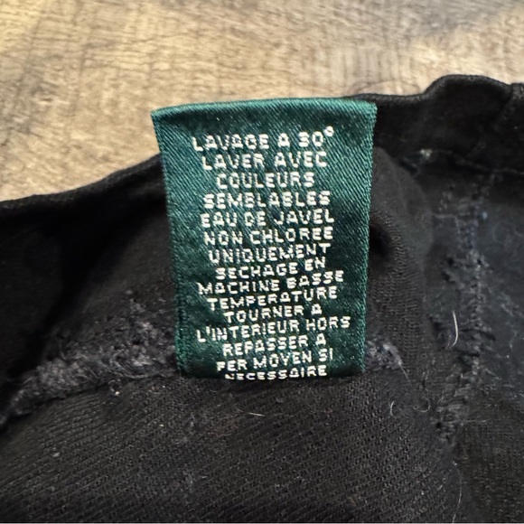 Lauren Ralph Lauren Black Jean Moto Jacket Size XL - Picture 7 of 7